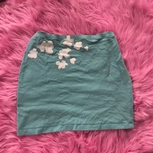 painted cloudy dayz skirt ☁️🦋💧